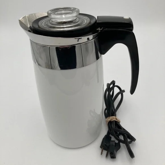 Corning Ware 10 Cup Coffee Percalator-complete Used P-280-ep